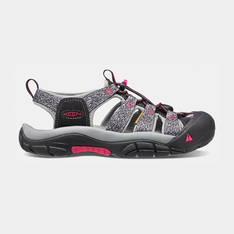 Keen Newport H2 - Kadın Trekking Sandalet - Siyah/Pembe - Turkey (862490EAO)